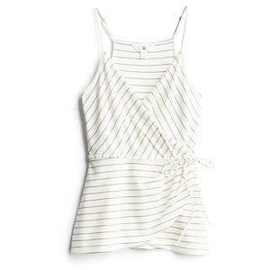 Market&Spruce Faux Wrap Ponte Knit Top size small